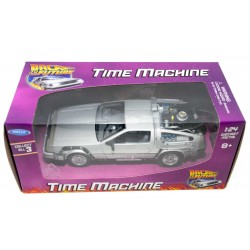 COCHE A ESCALA MAQUINA DEL TIEMPO DELOREAN DIECAST 1/24