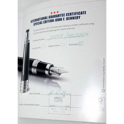 BOLIGRAFO ROLLERBALL MONTBLANC JKF