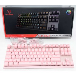 TECLADO MECANICO GAMING MOTOSPEED CK82 ROSA