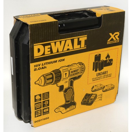 TALADRO A BATERIA DEWALT DCD776D2