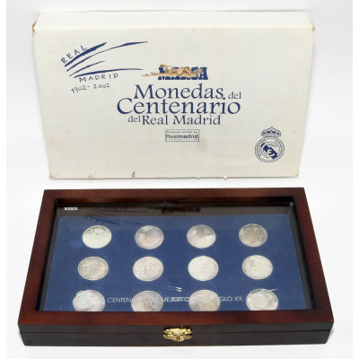 COLECCION REAL MADRID MONEDAS CENTENARIO Y SALA TROFEOS