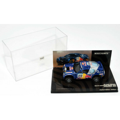 COCHE A ESCALA MINICHAMPS VW RACE TOUAREG RALLY BCN DAKAR 2005