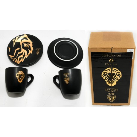 JUEGO DE TAZAS CON PLATO ATHLETIC DE BILBAO BAQUE