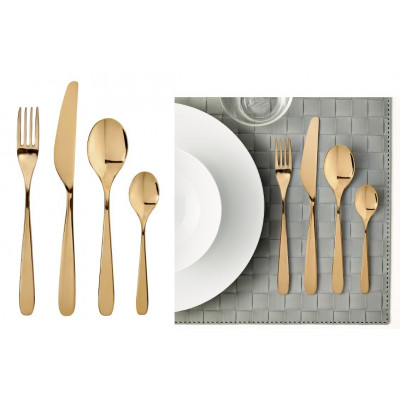 CUBERTERIA IKEA TILLAGD X24 DORADA