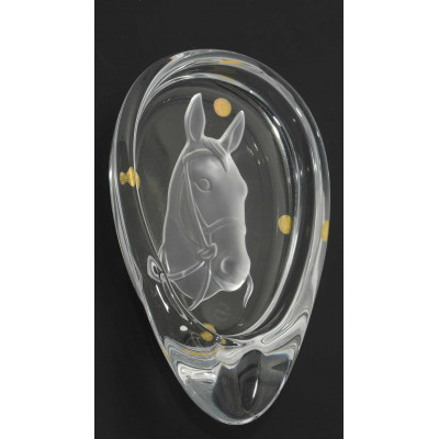 CENICERO CRISTAL SEVRES CABALLO