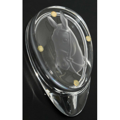 CENICERO CRISTAL SEVRES CABALLO