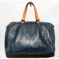 BOLSO CAROLINA HERRERA CUERO AZUL