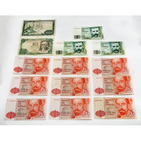 LOTE DE BILLETES 23.000 PESETAS