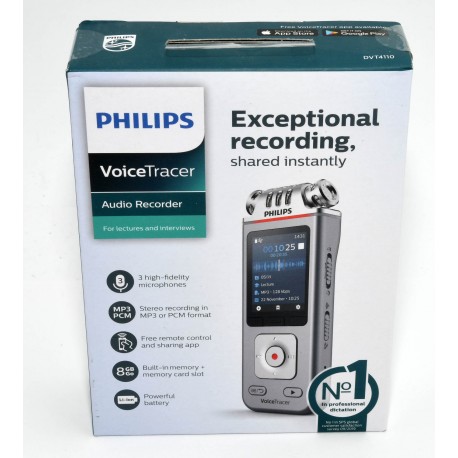 GRABADORA VOZ PHILIPS VOICE TRACER DVT4110