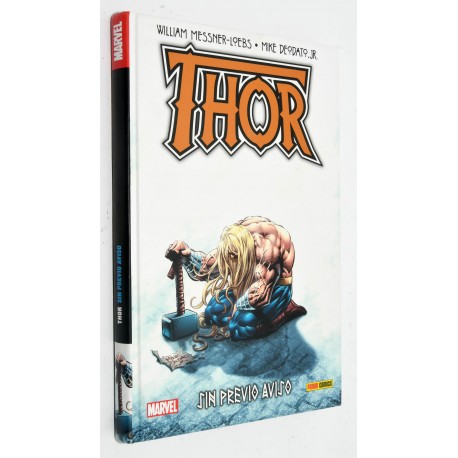 LIBRO COMIC MARVEL THOR SIN PREVIO AVISO
