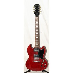 GUITARRA ELÉCTRICA EPIPHONE SG STANDARD CHERRY CON GOLPE Y FUNDA RIGIDA