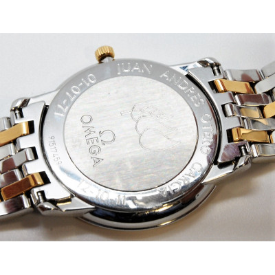 RELOJ AUTOMÁTICO OMEGA SPEEDMASTER REDUCED 175.0033 ORO Y ACERO - ESFERA NEGRA - 33MM