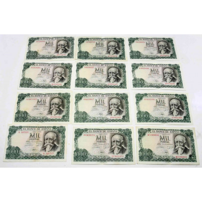 LOTE DE BILLETES 41000 PESETAS EN BILLETES DE MIL