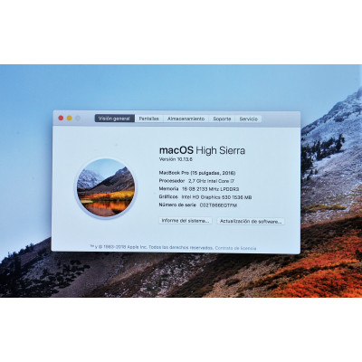 MacBook Air 11" A1370 I5 a 1,6 GHz/4GB/128GB SSD