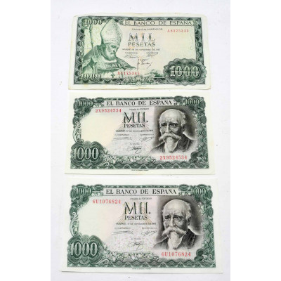 LOTE DE BILLETES 41000 PESETAS EN BILLETES DE MIL