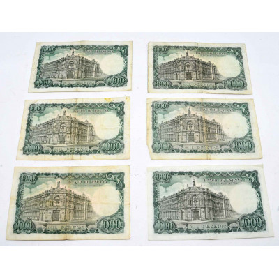 LOTE DE BILLETES 41000 PESETAS EN BILLETES DE MIL