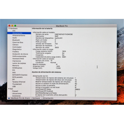 MacBook Air 11" A1370 I5 a 1,6 GHz/4GB/128GB SSD