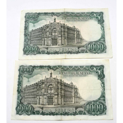 LOTE DE BILLETES 41000 PESETAS EN BILLETES DE MIL