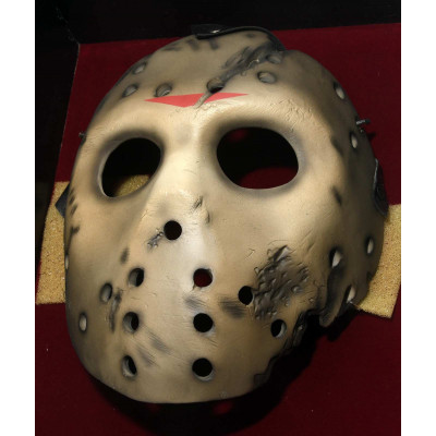 CARETA Y DOCUMENTO FIRMADO FRIDAY THE 13TH  JASON VOORHEES