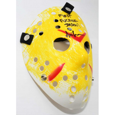 CARETA DE JASON FIRMADA POR ARI LEHMAN - FRIDAY THE 13TH  JASON VOORHEES