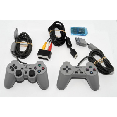 CONSOLA PS1 CON 2 MANDOS Y CAJA