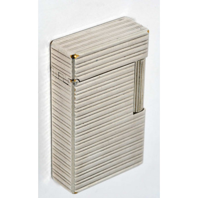 MECHERO DUPONT PLATEADO DECORATIVO