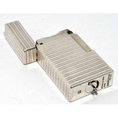 MECHERO DUPONT PLATEADO DECORATIVO