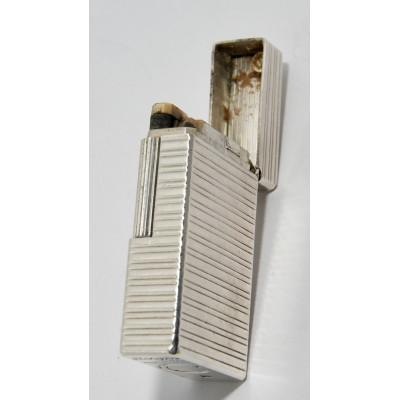 MECHERO DUPONT PLATEADO DECORATIVO