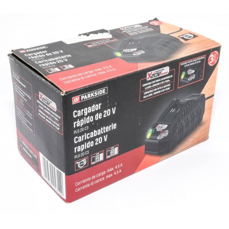 CARGADOR RAPIDO 20V 4.5AH PARKSIDE