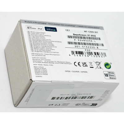 AURICULARES BLUETOOTH SONY WF-C500 BLANCOS