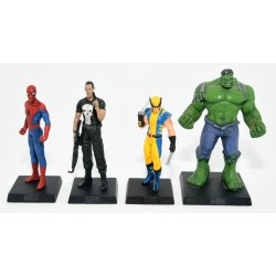 SET 4 FIGURAS PLOMO MARVEL
