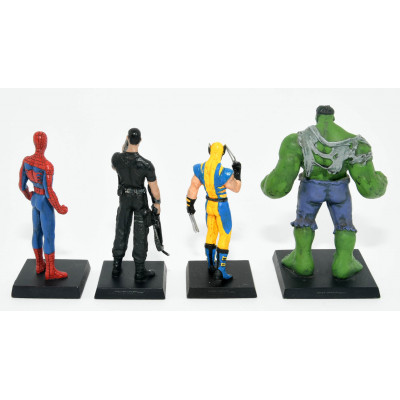 SET 4 FIGURAS PLOMO MARVEL