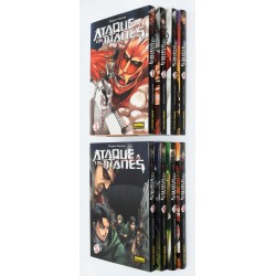 COLECCION MANGA ATAQUE DE LOS TITANES - 8 TOMOS