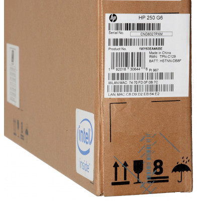 Portatil HP Notebook 250 G6 Intel Core i5-7200U/8GB/256GB SSD/15.6