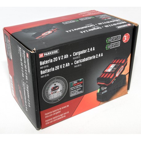 BATERIA 20V 2AH PARKSIDE CON CARGADOR