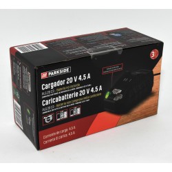 CARGADOR RAPIDO 20V 4.5AH PARKSIDE