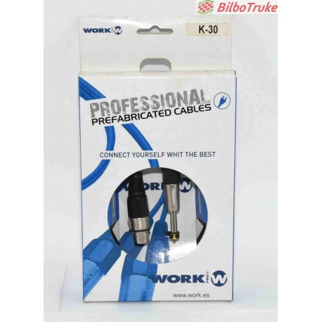 CABLE CANON XLR3 JACK WORK K-30