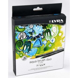 ROTULADORES PINCEL DOBLES LYRA AQUA BRUSH DUO