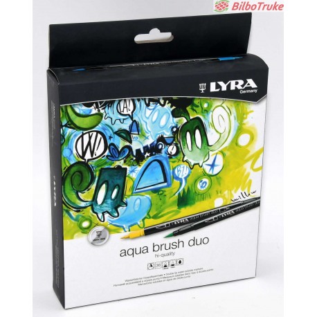 ROTULADORES PINCEL DOBLES LYRA AQUA BRUSH DUO