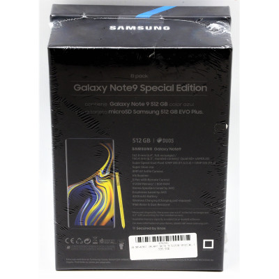 SAMSUNG GALAXY NOTE 9 512GB SM-N960F OCEAN BLUE - PRECINTADO