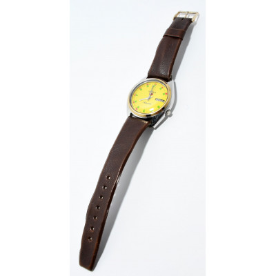 RELOJ AUTOMATICO SEIKO 5 ESFERA AMARILLA