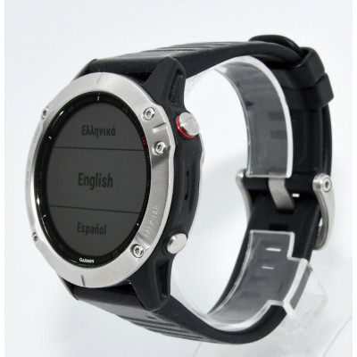 RELOJ DEPORTIVO GARMIN FENIX 6 47MM PLATA Y NEGRO