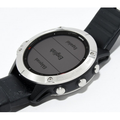 RELOJ DEPORTIVO GARMIN FENIX 6 47MM PLATA Y NEGRO
