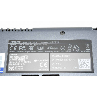 PORTATIL ULTRABOOK ASUS VIVOBOOK TP412F / INTEL i3-8145U 2.1GHz / 250GB SSD / 8GB RAM