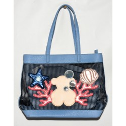 BOLSO TOUS AZUL DE REJILLA