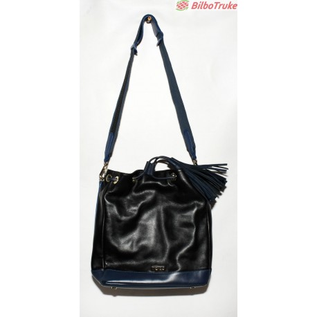 BOLSO TOUS NEGRO Y AZUL CUERO
