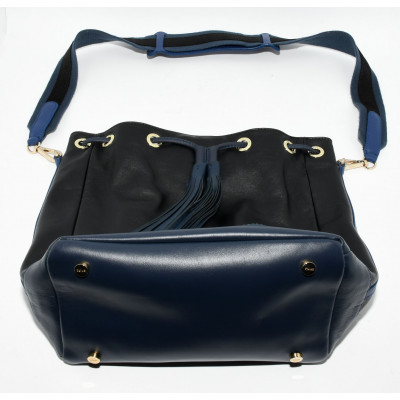 BOLSO TOUS NEGRO Y AZUL CUERO