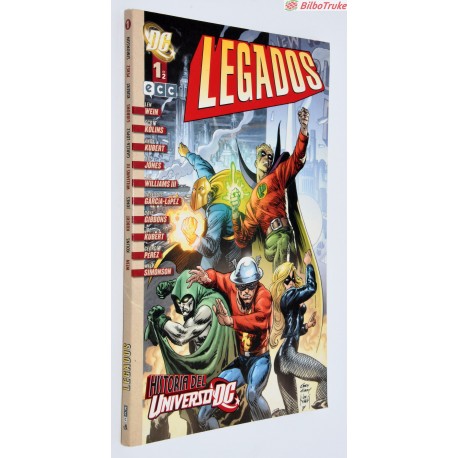 LIBRO COMIC LEGADOS HISTORIA DEL UNIVERSO DC