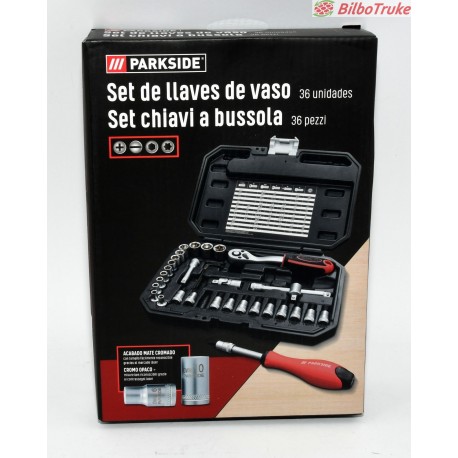 SET LLAVES VASO 36 UNIDADES PARKSIDE