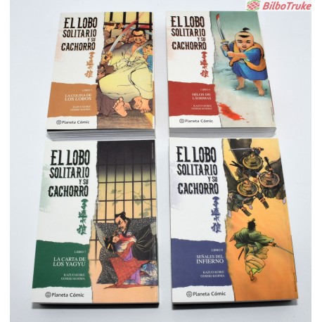 COLECCION MANGA LOBO SOLITARIO Y SU CACHORRO - 4 TOMOS